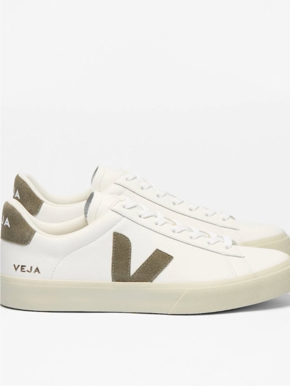 Veja • Campo Leather Sneakers Khaki Green Suede 7
